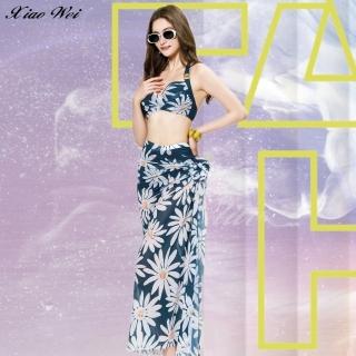 【梅林品牌】流行大女三件式鋼圈比基尼泳裝(NO.M34238)