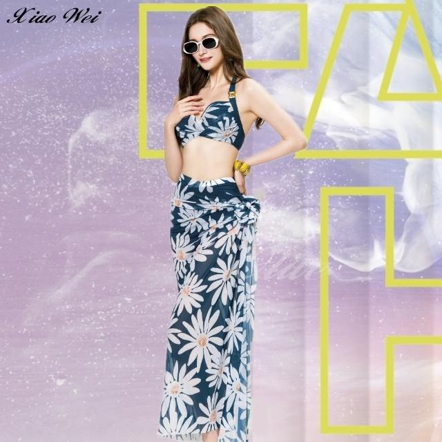 【梅林品牌】流行大女三件式鋼圈比基尼泳裝(NO.M34238)