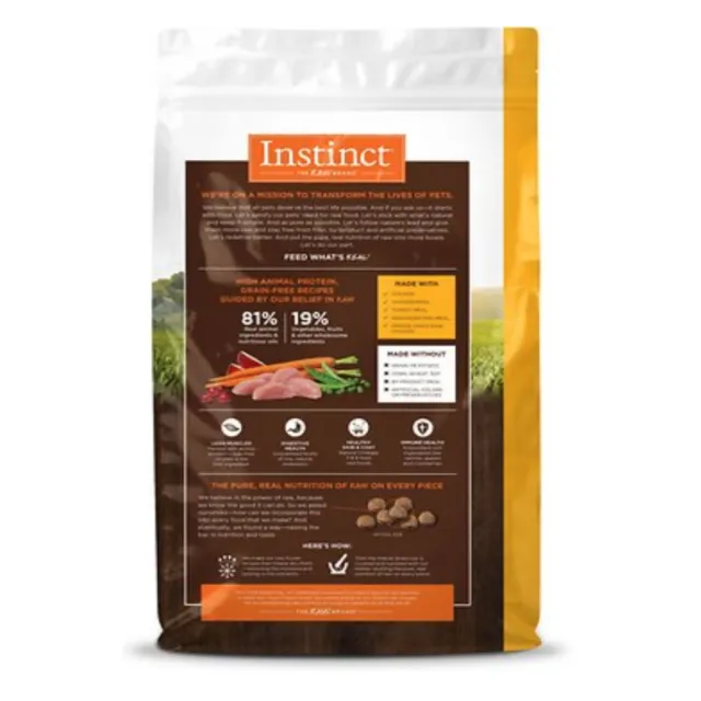 【Instinct 原點】雞肉無穀全貓配方5lb(WDJ 貓飼料 無穀飼料 不含麩質 肉含量83%)