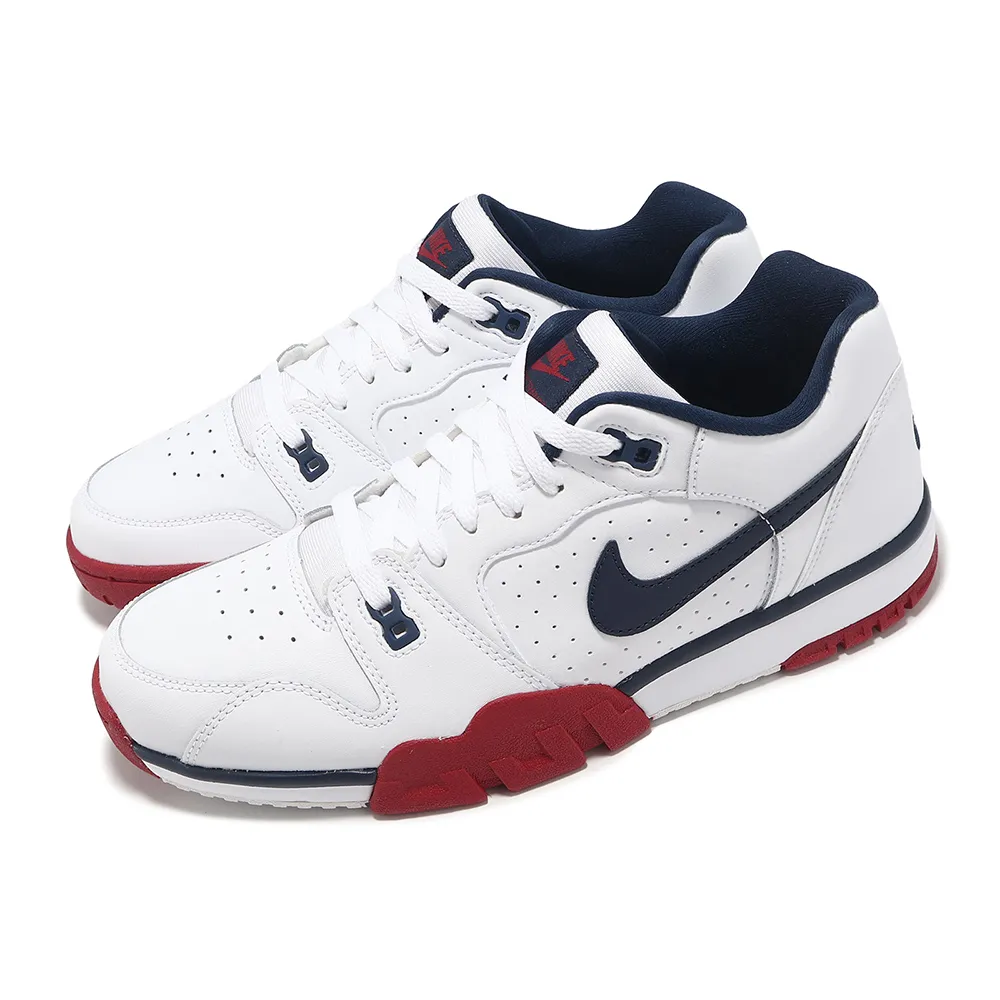 【NIKE 耐吉】訓練鞋 Cross Trainer Low 男鞋 白 紅 藍 健身 緩震 運動鞋(CQ9182-101)