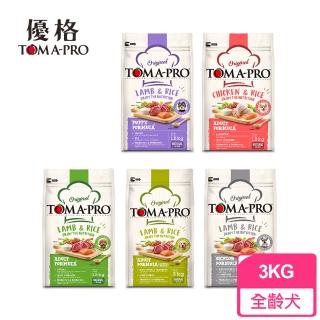 【TOMA-PRO 優格】經典食譜 3KG(全齡犬 天然糧 營養 犬糧 狗飼料)