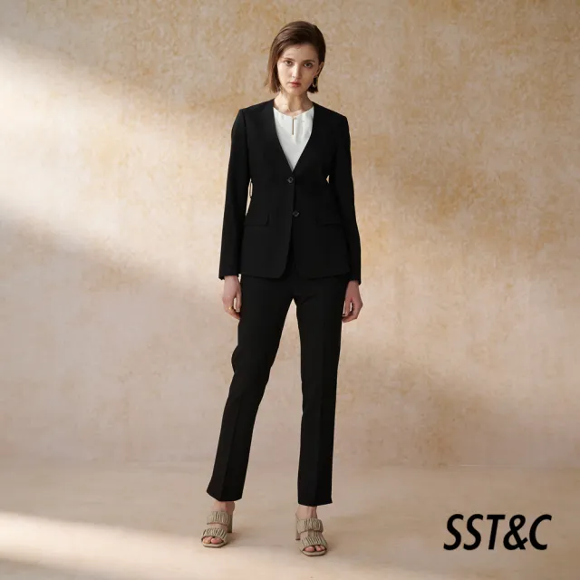 【SST&C】女裝 黑色合身版西裝褲7262405001(換季65折)