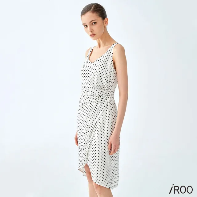 【iROO】點點印花洋裝