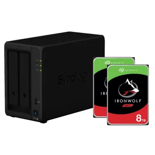 【Synology 群暉科技】搭希捷 8TB x2 ★ DS723+ 2bay NAS 網路儲存伺服器