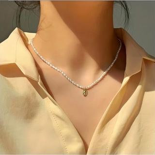 【KT DADA】包包 項鍊 韓國飾品 項鍊女 珍珠項鍊 925純銀 吊墜 短鏈 銀飾 項鍊配件 女朋友禮物 女生
