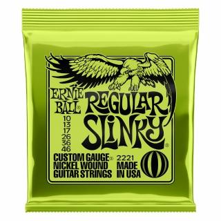 【ERNIE BALL】原廠美國製造 2221 SLINKY-NICKEL WOUND 鍍鎳 電吉他弦 10-46(公司貨保證)