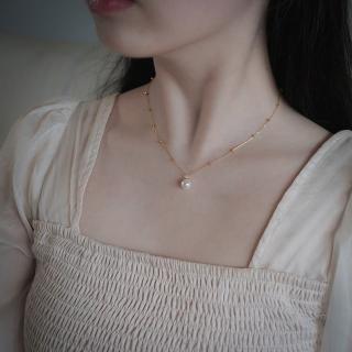 【MoonDy】包包 純銀項鍊 珍珠項鍊 閨蜜項鍊 串珠項鍊 可愛項鍊 簡約項鍊 法式項鍊 日系項鍊 氣質項
