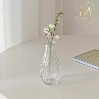 【Floral M】羅馬玻璃貝拉小花瓶(花瓶/插花/玻璃瓶/小口花瓶/花器/花盆/陶瓷花瓶/桌面擺飾)