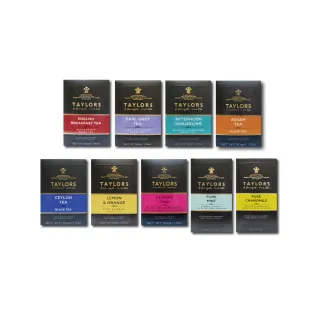 【即期良品2盒40包優惠組英國泰勒茶Taylors】特級經典茶包20入/盒(大吉嶺伯爵洋甘菊阿薩姆紅茶薄荷花茶)