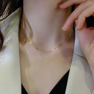 【KT DADA】包包 純銀項鍊 鎖骨項鍊 女項鍊 疊戴項鍊 素鍊 歐美項鍊 韓國項鍊 日系項鏈 氣質項鍊 ins
