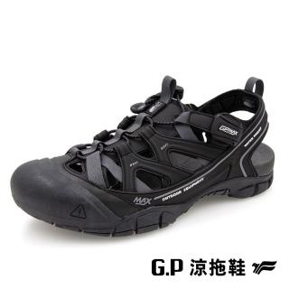 【G.P】啟蒙 護趾鞋男段 包頭涼鞋 越野護趾鞋 男鞋 黑色(G9595M-10)