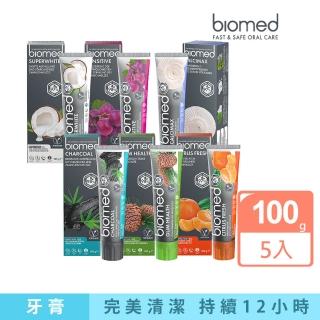【Biomed蓓齒美】六款牙膏任選5條(100g/條)