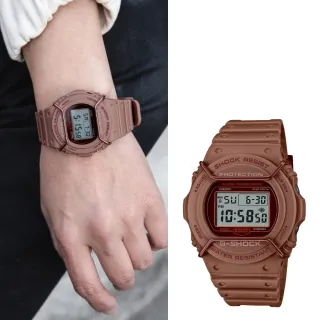 【CASIO 卡西歐】G-SHOCK大地色調電子錶(DW-5700PT-5)