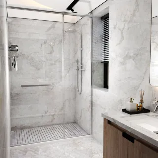 【ITAI 一太】無框一字型防爆淋浴門(皇冠5025 寬151-160*高200CM)