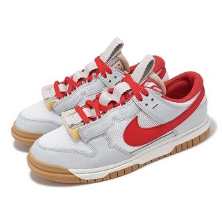 【NIKE 耐吉】休閒鞋 Air Dunk Jumbo Ultraman 奧特曼 男鞋 灰 紅 拼接 膠底 海綿(DV0821-102)