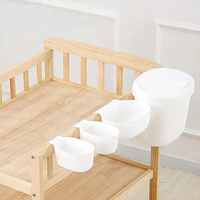 【Smartmom】皇家嬰兒尿布台/置物架 附防水軟墊+收納盒六件組-(兩色可選)