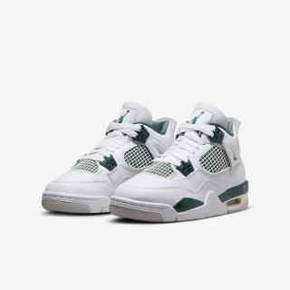 【NIKE 耐吉】AIR JORDAN 4 RETRO GS OXIDIZED GREEN 白綠 大童女鞋(FQ8213-103)