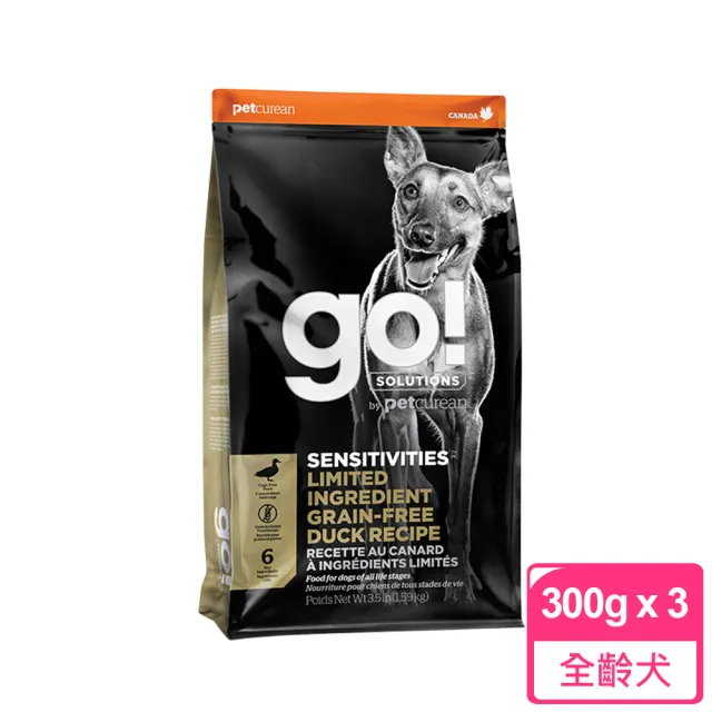 【Go!】全方位狗狗天然糧 900克 皮毛保健/高肉量/低致敏/機能系列(狗糧 狗飼料 挑嘴 關節 腸胃 WDJ)