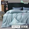 【ALAI 寢飾工場】60支天絲素色兩用被床包組(雙人5尺  多色任選/300織/100%蘭精天絲萊賽爾)