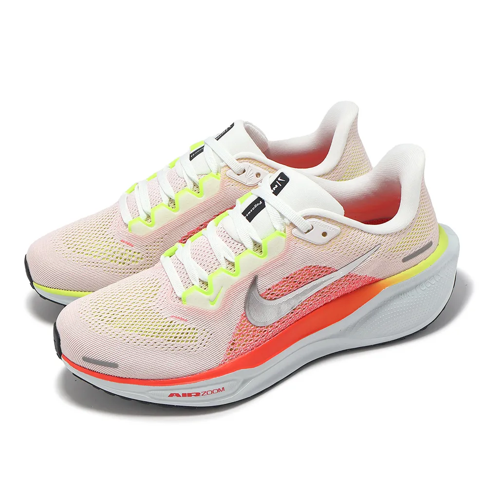 【NIKE 耐吉】慢跑鞋 Wmns Pegasus 41 女鞋 男鞋 橘 黃 氣墊 回彈 小飛馬 運動鞋(FD2723-100)