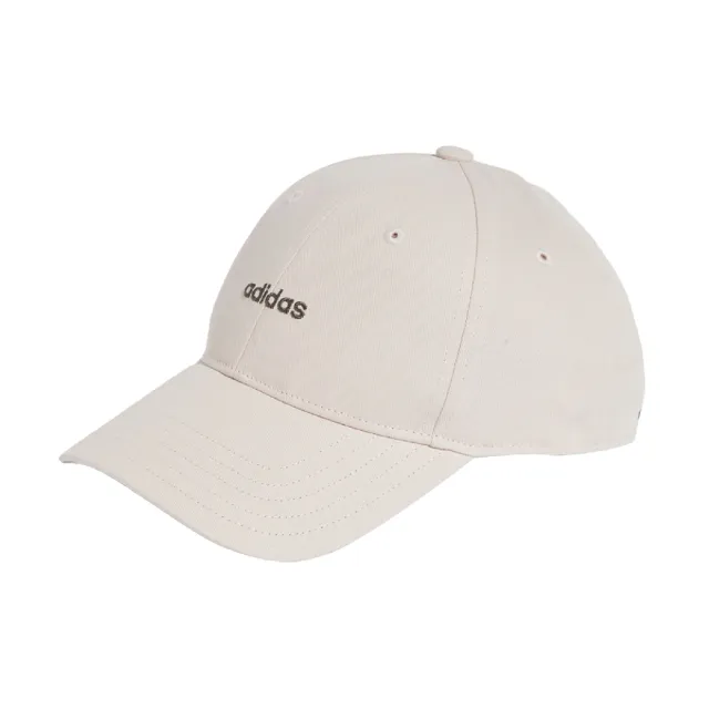 【adidas 愛迪達】棒球帽 Baseball Cap 米白 棕 純棉 可調帽圍 老帽 帽子 愛迪達(IR7909)