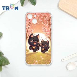 【TRON】IPHONE 15 PRO MAX/15/15 PLUS/15 PRO 櫻花柴犬系列 四角防摔殼 軟殼 手機殼