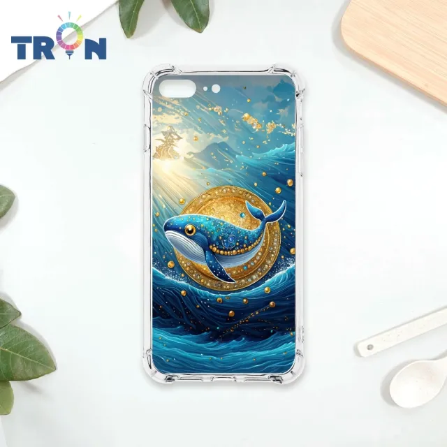 【TRON】IPhone 7/8 PLUS/7/8/SE2 大海土豪鯨魚系列 四角防摔殼 軟殼 手機殼