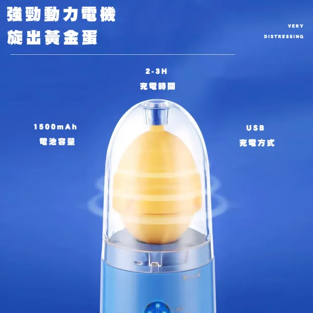 【聰明餐廚】全自動黃金蛋旋轉搖蛋機(電動扯蛋器 勻蛋器 搖蛋器 甩蛋器 搖蛋器 混蛋器 親子DIY 禮物)