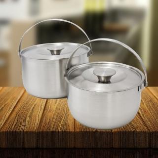 【米雅可】米雅可品味316不鏽鋼可提式調理鍋-2入組-16cm+22cm-2組(調理鍋)