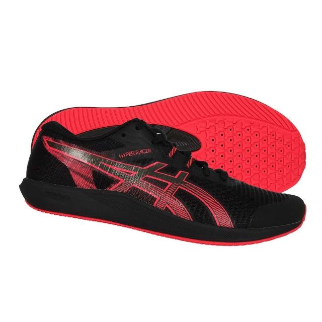 【asics 亞瑟士】HYPER RACER 男女田徑訓練鞋(1093A233-001)