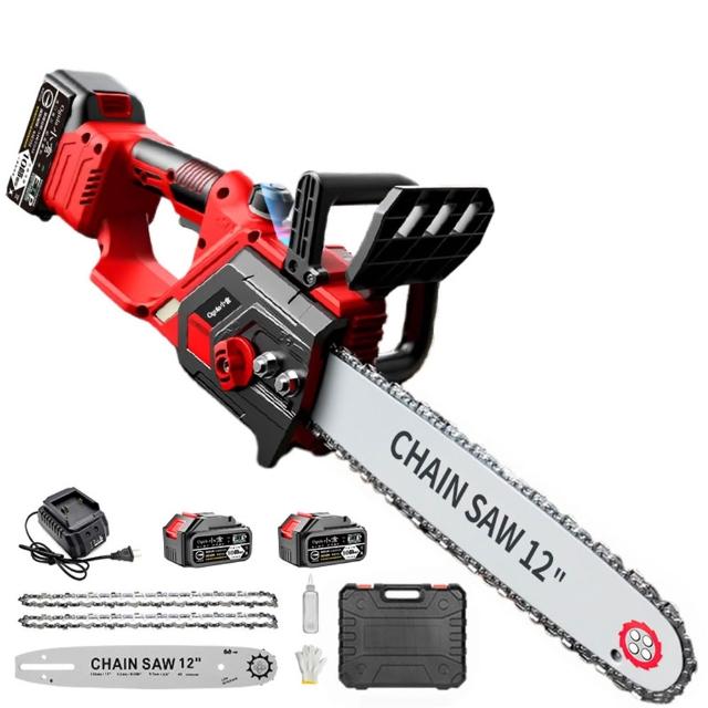 【Ogula 小倉】電鏈鋸 12寸無刷電鏈鋸 鏈鋸機（20000M十節兩電）(電量顯示/無刷電機/自動加油)