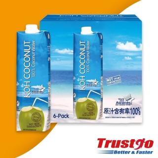 【美式賣場】KOH COCONUT酷椰嶼100%純椰子汁(1000mlx6入)