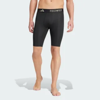 【adidas 愛迪達】短褲 男款 運動褲 緊身褲 TF BASE SHORT T 黑 IN5591