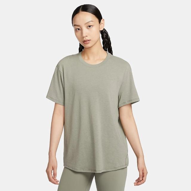 【NIKE 耐吉】短袖上衣 女款 運動 AS W NK ONE RELAXED DF SS TOP 綠 FN2815-320