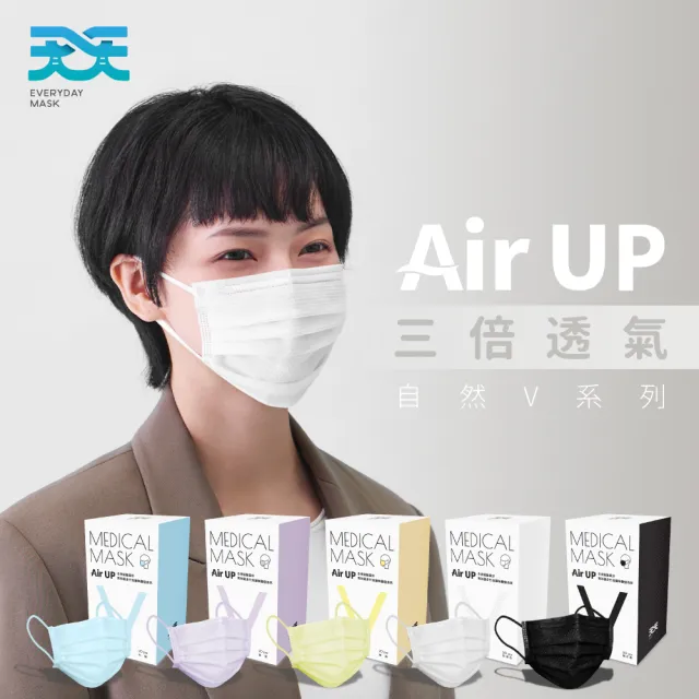【天天】成人平面醫用口罩 自然V系列 4盒(20入/盒 適合小臉者/修飾臉型)