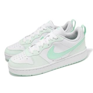 【NIKE 耐吉】休閒鞋 Court Borough Low Recraft GS 大童 女鞋 白 綠 小白鞋 低筒(FZ3539-100)