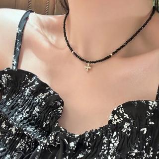 【KT DADA】疊戴項鍊 水晶項鍊 鎖骨項鍊 細項鍊 串珠項鍊 十字架項鍊 哥德風 法式項鍊 韓國項鍊