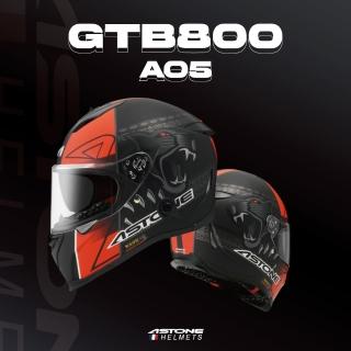 【ASTONE】官方直營-GTB800 AO5 黑豹 全罩式安全帽(平光黑/紅)