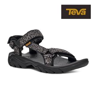 【TEVA】男涼鞋 戶外健行運動涼鞋/雨鞋/水鞋 Terra Fi 5 Universal 原廠(巖漿黑灰色-TV1102456MGMB)
