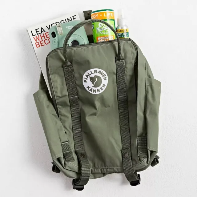 【Fjallraven】北極狐 Tree Kanken 綠色 高階款 環保 仿舊 小狐狸 瑞典 空肯包 放水壺 後 