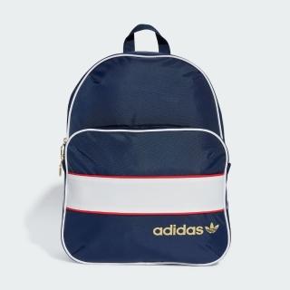 【adidas 愛迪達】後揹包 運動包 書包 旅行包 登山包 SPORT BACKPACK 白藍 IX7436