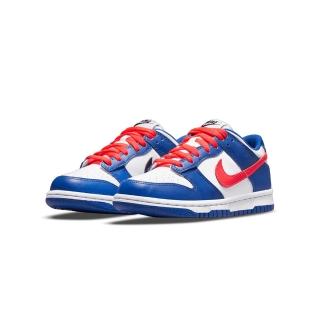 【NIKE 耐吉】Nike Dunk Low Royal Red 白藍紅 多啦A夢 GS CW1590-104(大童鞋 休閒鞋)