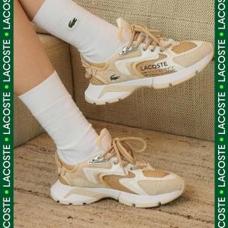 【LACOSTE】女鞋-L003 Neo 運動休閒鞋(杏/白色)
