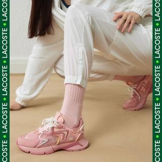 【LACOSTE】女款-L003 Neo網眼運動休閒鞋(粉紅色)