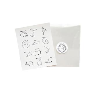 【CLEAN 克林】12格貼圖貼紙(A good bb 貓咪 文創 手帳 辦公室小物 裝飾 ins貼紙 日常貼紙 信封貼紙)