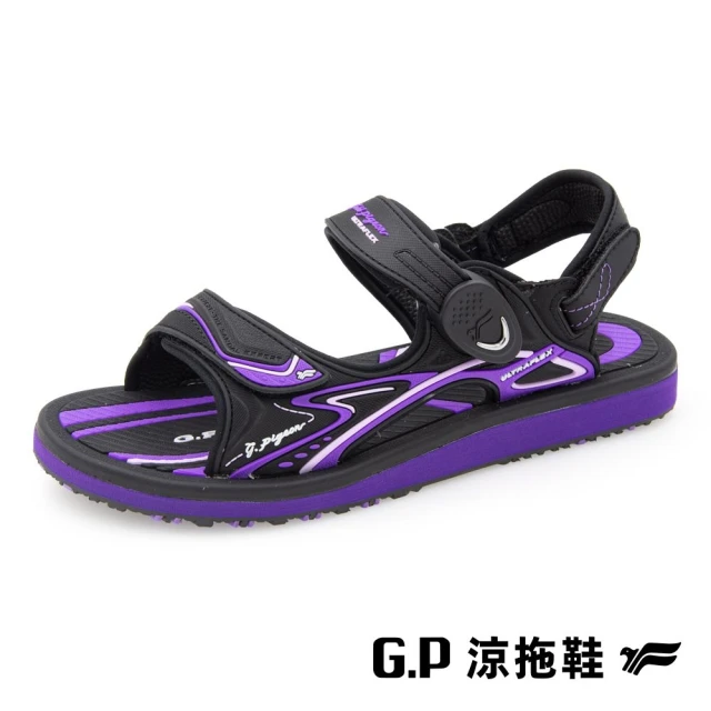 G.PG.P 啟蒙 涼鞋女段 高彈力舒適兩用涼拖鞋 女鞋 紫色(G9571W-41)