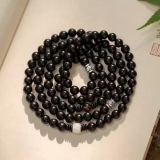 【巴黎精品】現貨+預購 佛珠108顆念珠(黑檀木8mm茶晶菩提男女手串a1ez26)