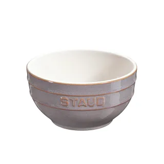 【法國Staub】圓形陶瓷碗餐碗14cm-復古灰/0.7L(德國雙人牌集團官方直營)