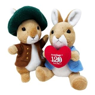 【PETER RABBIT 比得兔】比得兔系列絨毛鑰匙扣悠遊卡_兩入組