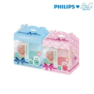 【PHILIPS 飛利浦】香草奶嘴小禮盒 奶嘴+奶嘴收納盒(醫療級矽膠+食品級PP 最安心)